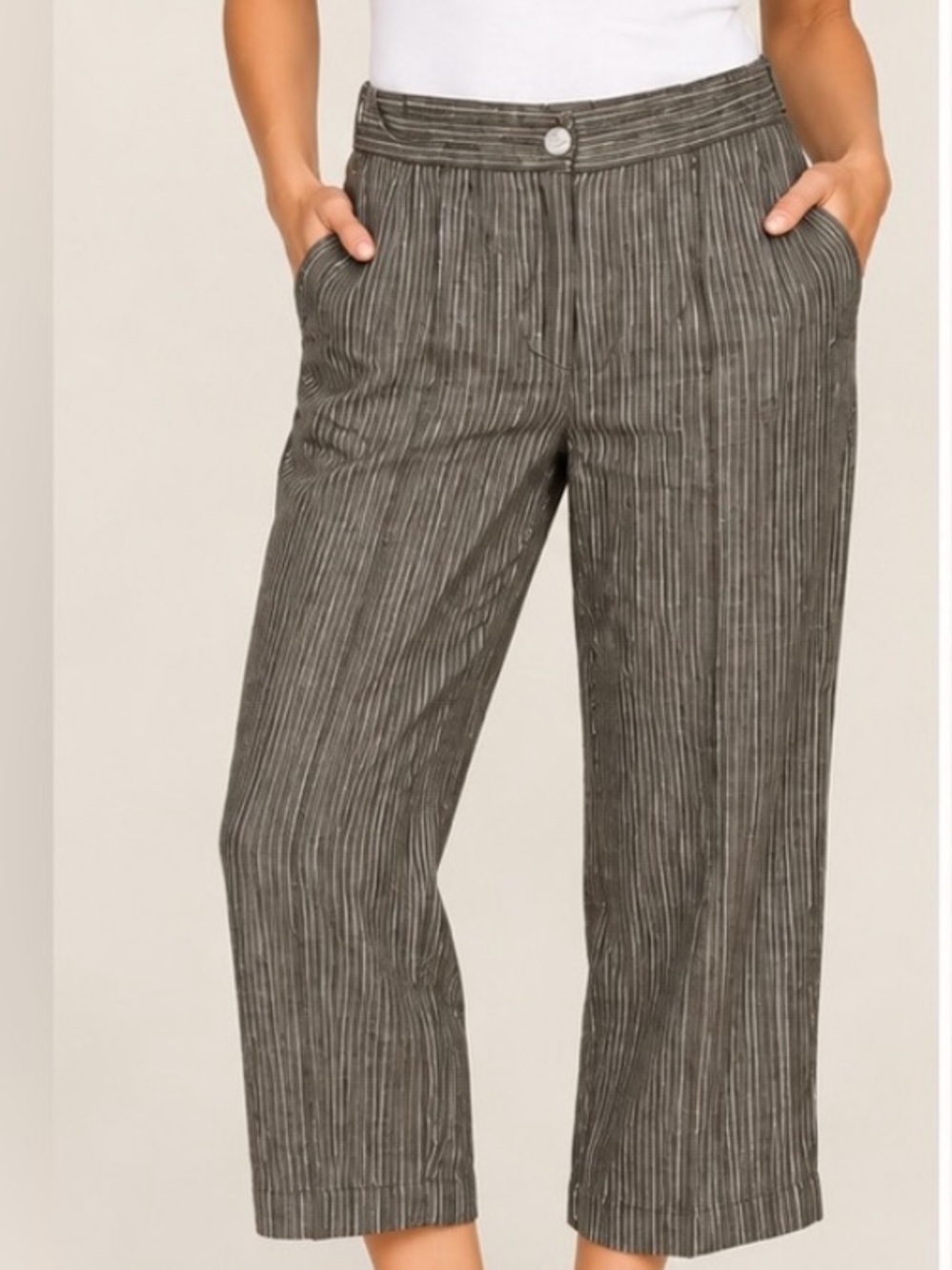Chico's Linen‎ Cropped Pants